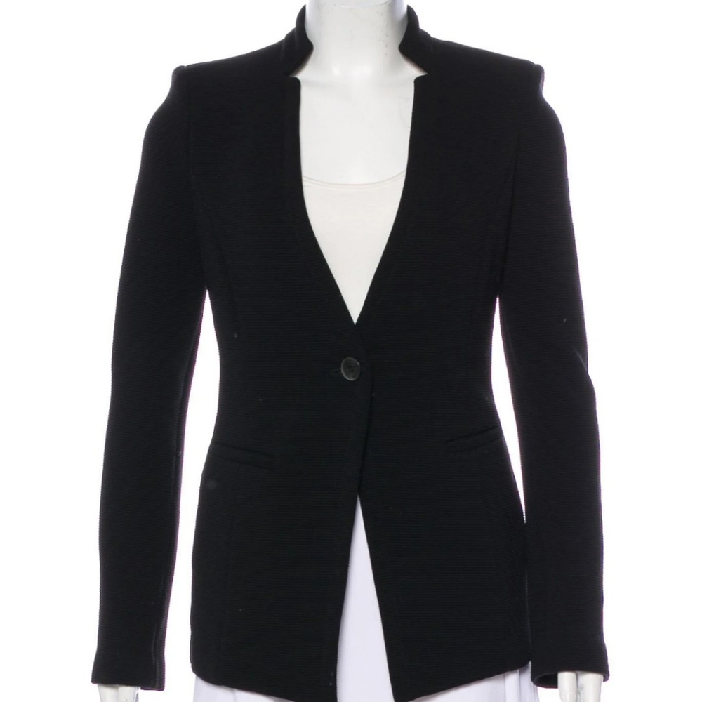 Emporio Armani textured tailored jacket